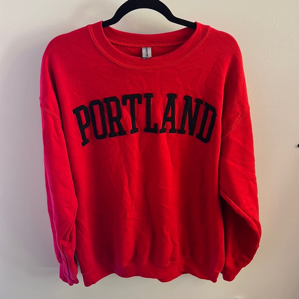 Bright Red Portland Sweater